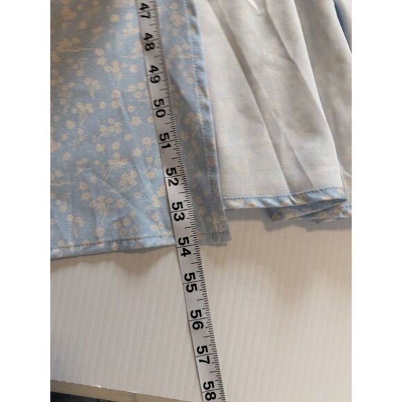 Milkmaid‎ Dress Tallulah Blue White Floral Midi Sz M Cottagecore Peasant Kutumai - Picture 9 of 15